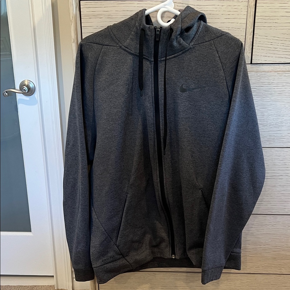 Nike Charcoal Zip-Up Hoodie